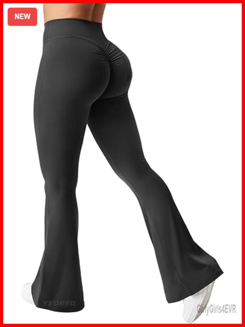 Scrunch Butt Lifting Flare Wide Leg Yoga Pants Bootcut High Waisted Workout